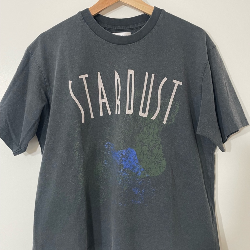 ANINE BING Stardust Graphic Tee in Gray